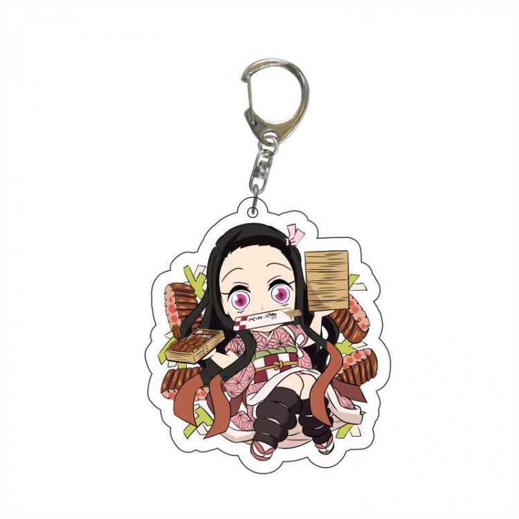 Demon Slayer Kimets Anime acrylic Key Chain  price for 5 pcs  6359