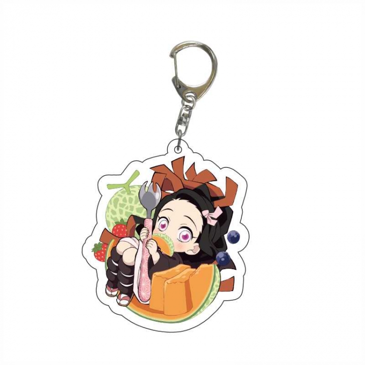 Demon Slayer Kimets Anime acrylic Key Chain  price for 5 pcs  6365