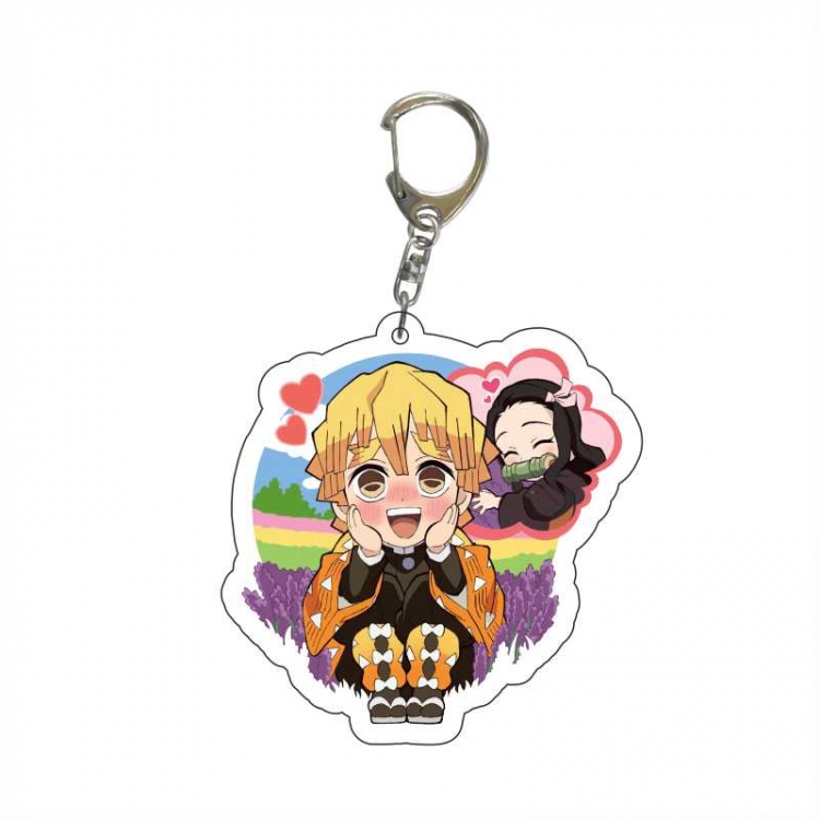 Demon Slayer Kimets Anime acrylic Key Chain  price for 5 pcs  6366