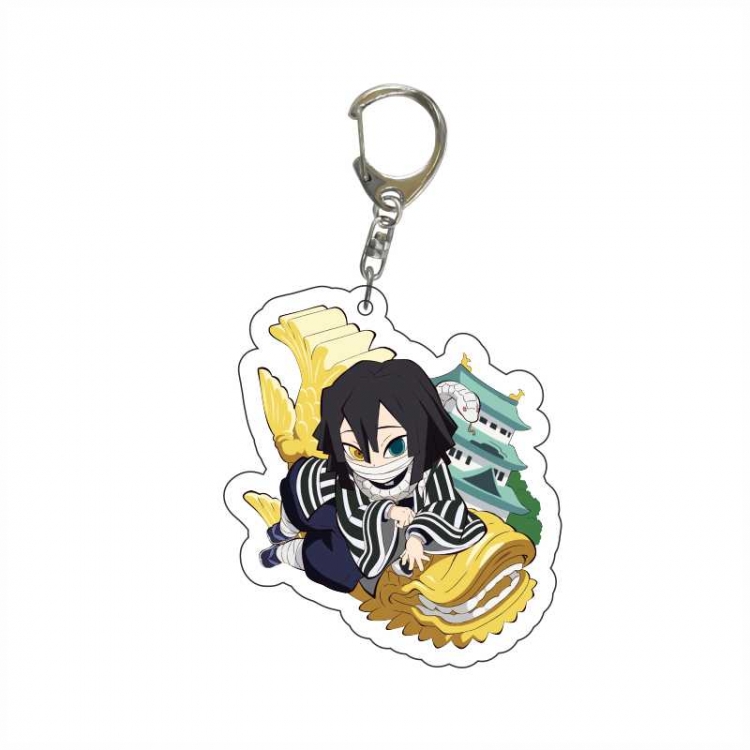 Demon Slayer Kimets Anime acrylic Key Chain  price for 5 pcs  6373