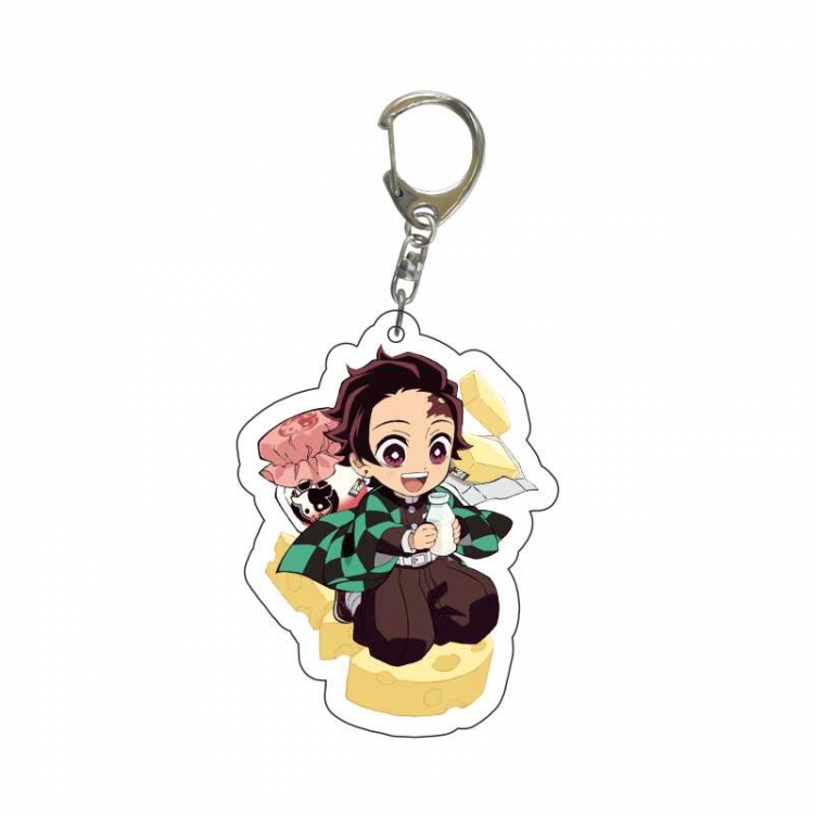 Demon Slayer Kimets Anime acrylic Key Chain  price for 5 pcs  6369