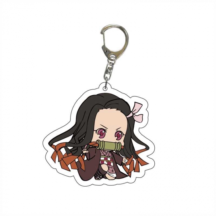Demon Slayer Kimets Anime acrylic Key Chain  price for 5 pcs 6344