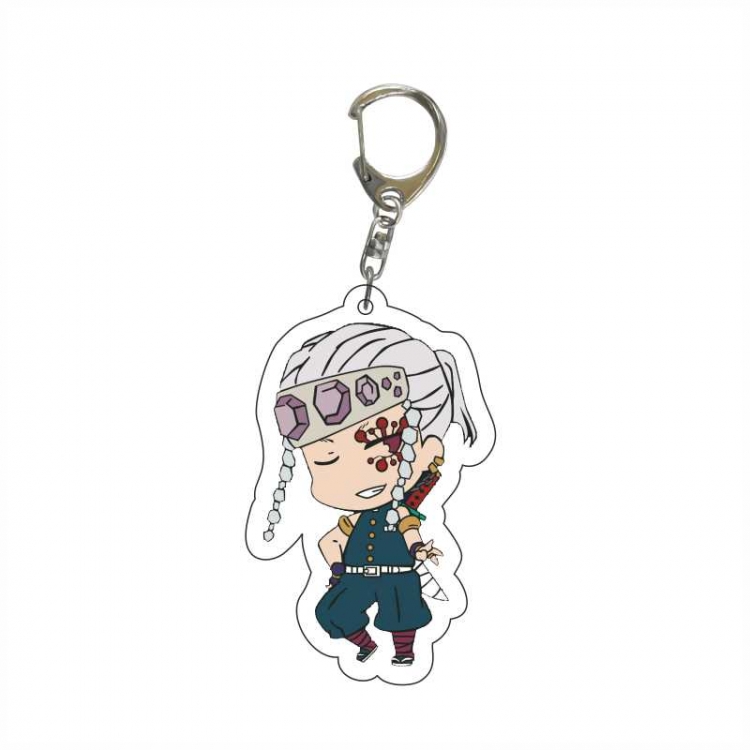Demon Slayer Kimets Anime acrylic Key Chain  price for 5 pcs 6349