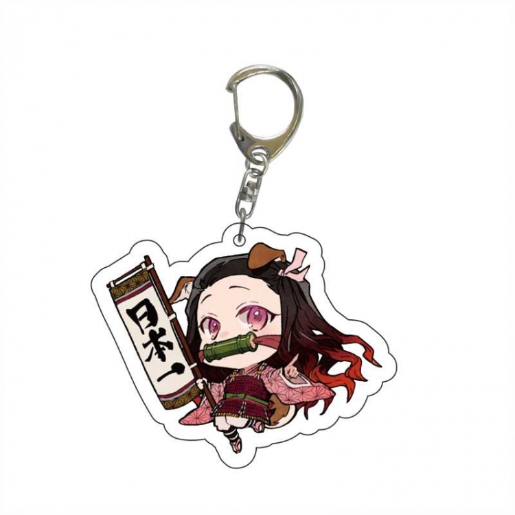 Demon Slayer Kimets Anime acrylic Key Chain  price for 5 pcs
