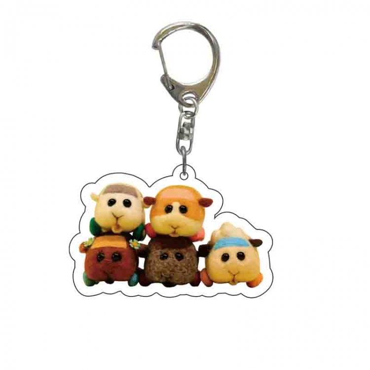 PUI PUI  Cartoons acrylic Key Chain  price for 5 pcs 6617