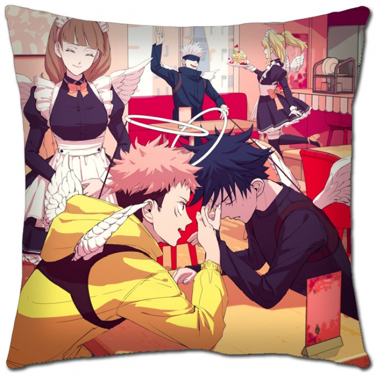Jujutsu Kaisen Anime square full-color pillow cushion 45X45CM NO FILLING Z3-46