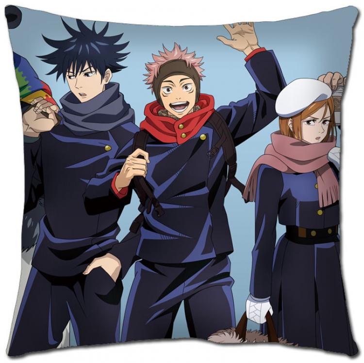 Jujutsu Kaisen Anime square full-color pillow cushion 45X45CM NO FILLING Z3-36