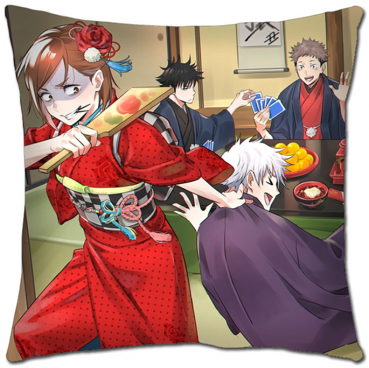 Jujutsu Kaisen Anime square full-color pillow cushion 45X45CM NO FILLING Z3-49