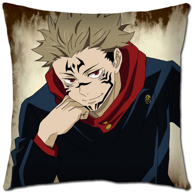 Jujutsu Kaisen Anime square full-color pillow cushion 45X45CM NO FILLING Z3-77