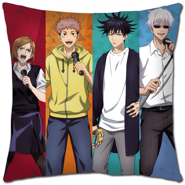 Jujutsu Kaisen Anime square full-color pillow cushion 45X45CM NO FILLING Z3-41
