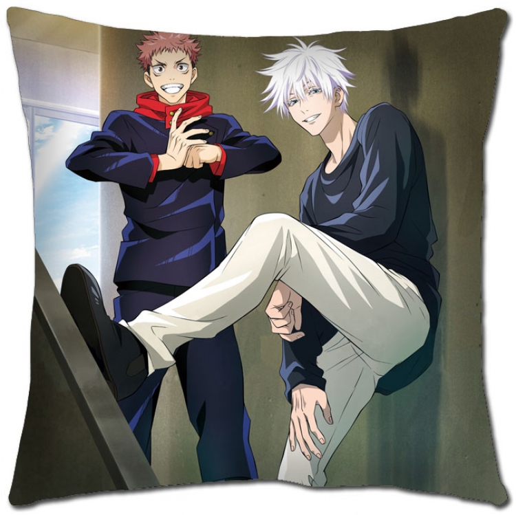Jujutsu Kaisen Anime square full-color pillow cushion 45X45CM NO FILLING Z3-34