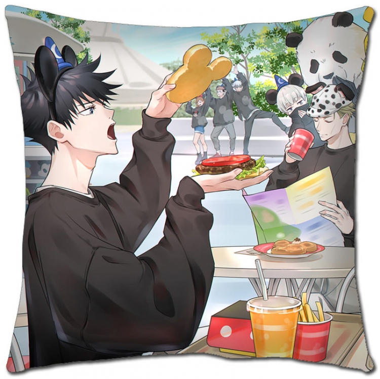 Jujutsu Kaisen Anime square full-color pillow cushion 45X45CM NO FILLING Z3-51