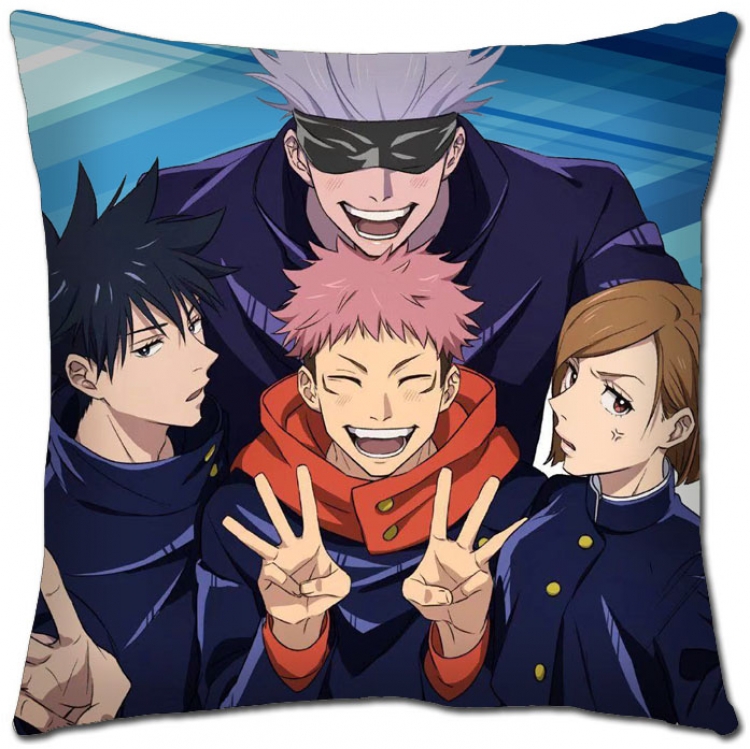 Jujutsu Kaisen Anime square full-color pillow cushion 45X45CM NO FILLING  Z3-20