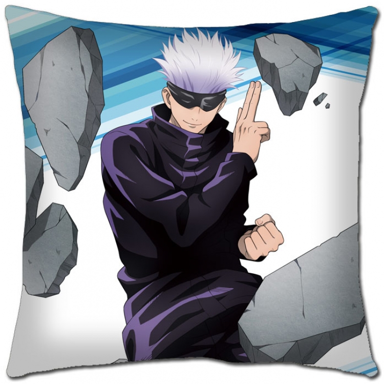 Jujutsu Kaisen Anime square full-color pillow cushion 45X45CM NO FILLING Z3-1