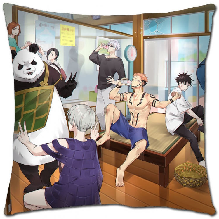 Jujutsu Kaisen Anime square full-color pillow cushion 45X45CM NO FILLING  Z3-50