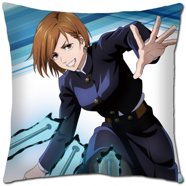 Jujutsu Kaisen Anime square full-color pillow cushion 45X45CM NO FILLING Z3-4