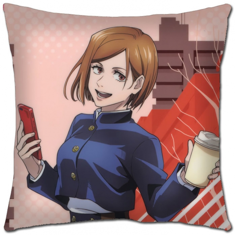 Jujutsu Kaisen Anime square full-color pillow cushion 45X45CM NO FILLING Z3-81