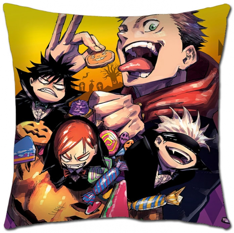 Jujutsu Kaisen Anime square full-color pillow cushion 45X45CM NO FILLING Z3-54
