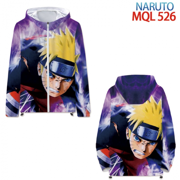 Naruto Full color coat hooded zipper trench coat S-4XL 7 size 