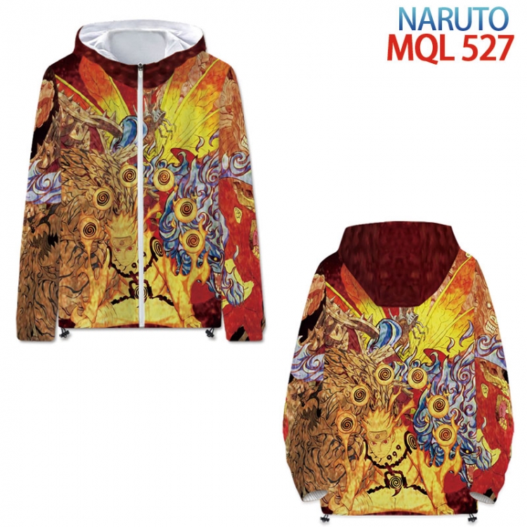 Naruto Full color coat hooded zipper trench coat S-4XL 7 size 