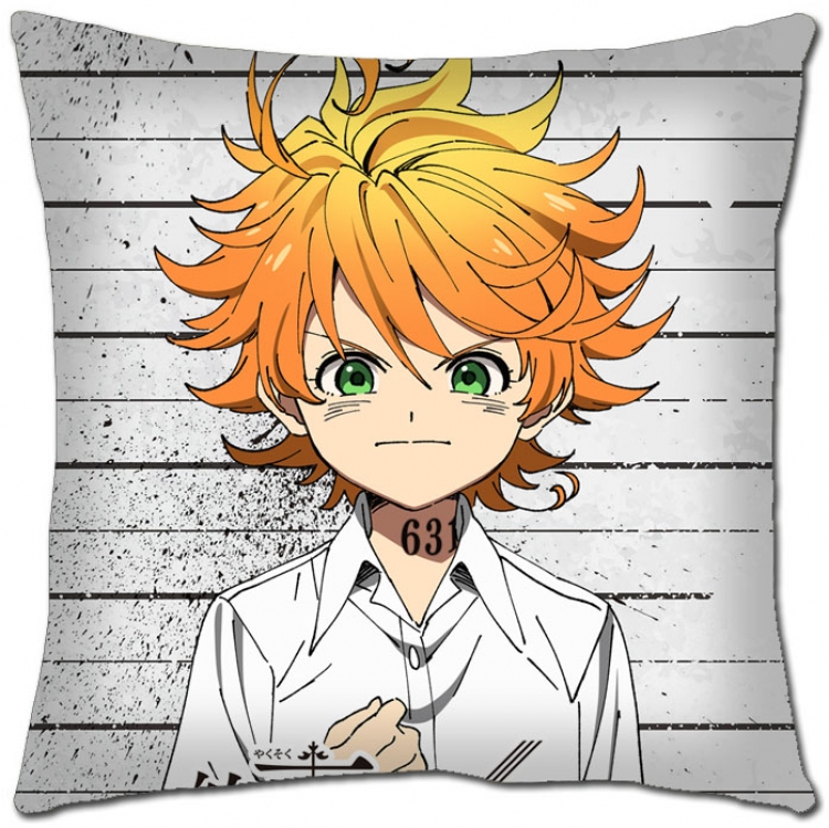 The Promised Neverla Anime square full-color pillow cushion 45X45CM NO FILLING  Y2-14