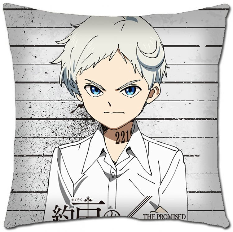 The Promised Neverla Anime square full-color pillow cushion 45X45CM NO FILLING Y2-15