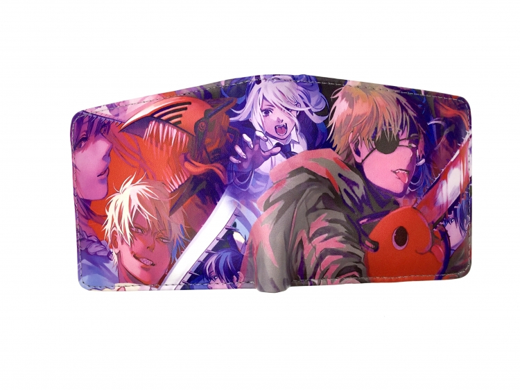 Chainsaw Man two fold  Short wallet 11X9.5CM 60G style 8