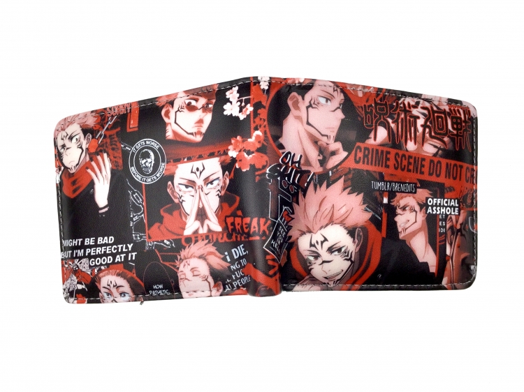 Jujutsu Kaisen  two fold  Short wallet 11X9.5CM 60G style 5