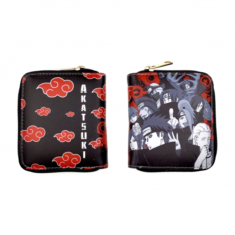 Naruto Short zipper card holder wallet 12X10CM  style 1