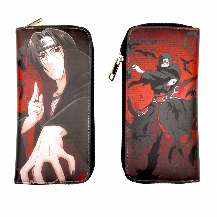 Naruto Anime full color print long zipper wallet style1