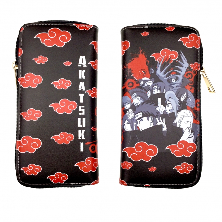 Naruto Anime full color print long zipper wallet style 2