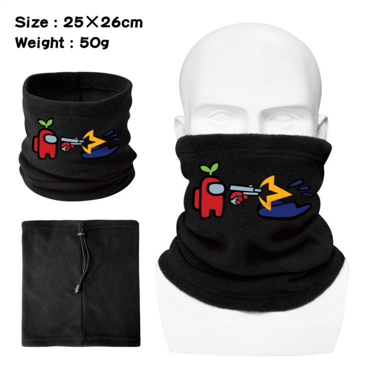 Among us Polar fleece pullover bib mask scarf