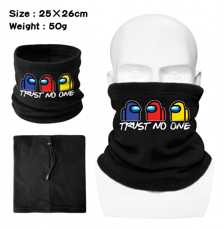 Among us Polar fleece pullover bib mask scarf