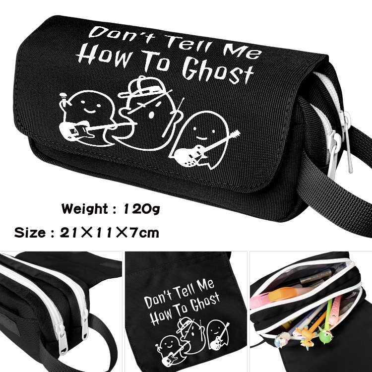 Julie and the Phantoms Portable waterproof double-layer pencil case Pencil Bag  20x11x7cm