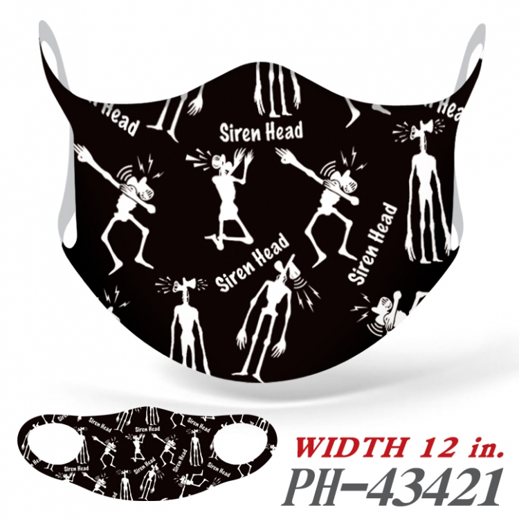 Siren Head Full color Ice silk seamless Mask   price for 5 pcs  PH-43421A