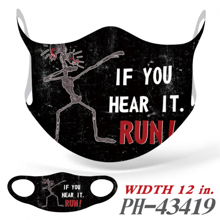 Siren Head Full color Ice silk seamless Mask   price for 5 pcs PH-43419A