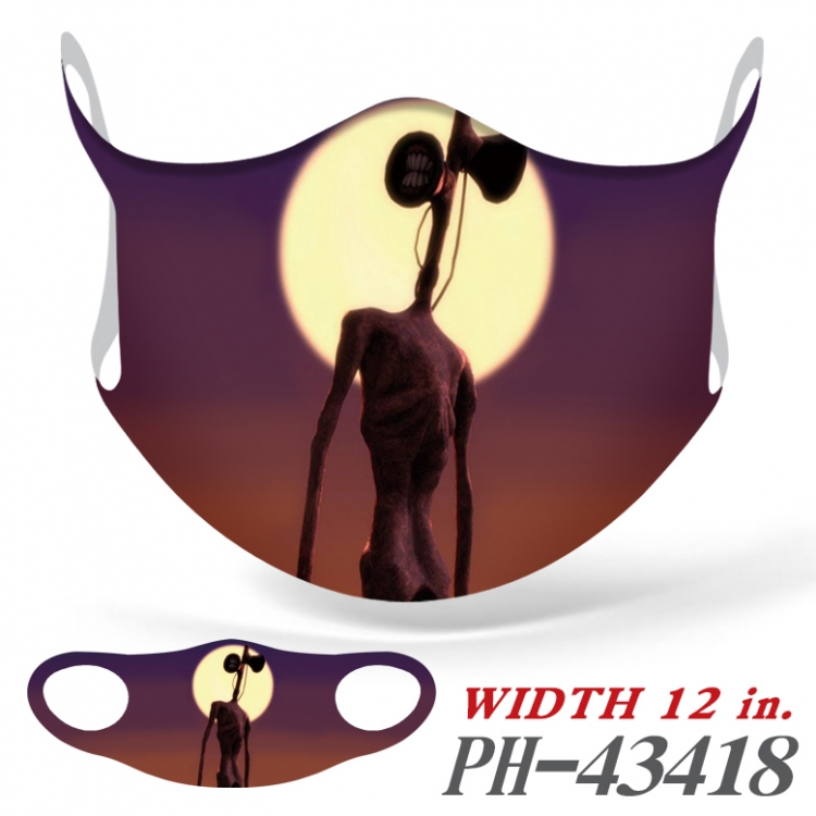 Siren Head Full color Ice silk seamless Mask   price for 5 pcs PH-43418A