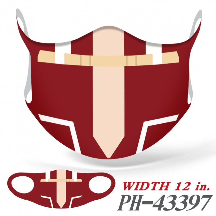 My Hero Academia Full color Ice silk seamless Mask   price for 5 pcs PH-43397A