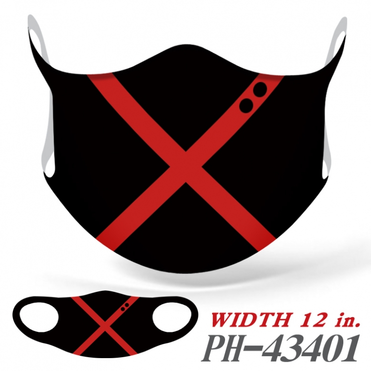 My Hero Academia Full color Ice silk seamless Mask   price for 5 pcs PH-43401A