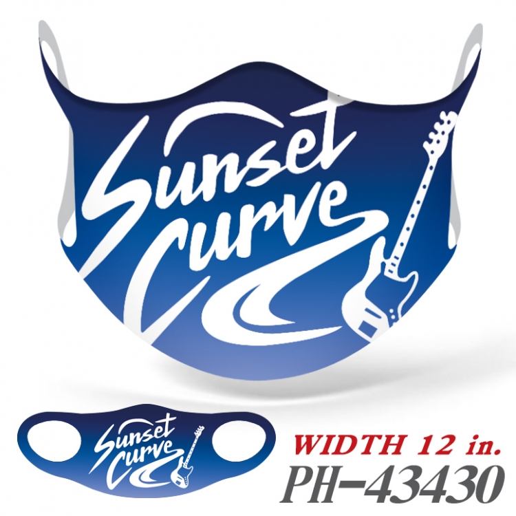 Julie and the Phantoms Full color Ice silk seamless Mask   price for 5 pcs PH-43430A