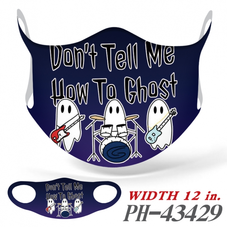 Julie and the Phantoms Full color Ice silk seamless Mask   price for 5 pcs  PH-43429A