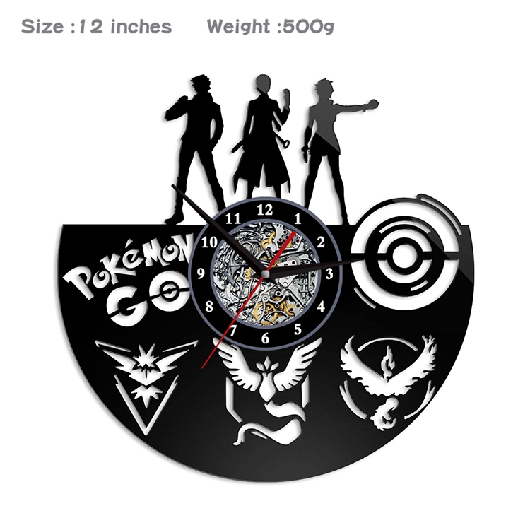 Pokemon  Creative painting wall clocks and clocks PVC material No battery CWXJL-006