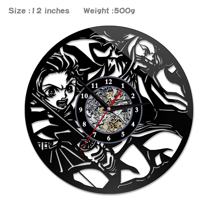 Demon Slayer Kimets  Creative painting wall clocks and clocks PVC material No battery GMZR-010