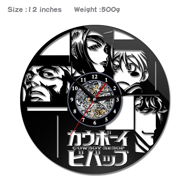 Cowboy Bebop Creative painting wall clocks and clocks PVC material No battery