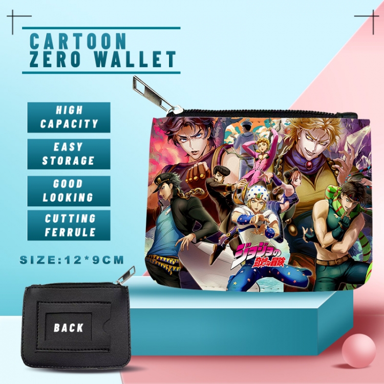 JoJos Bizarre Adventure PU storage bag card wallet purse style B price for 5 pcs