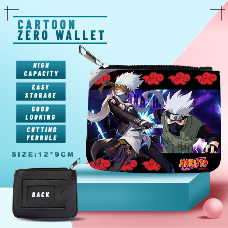 Naruto Animatio PU storage bag card wallet purse  12X9cm  price for 5 pcs