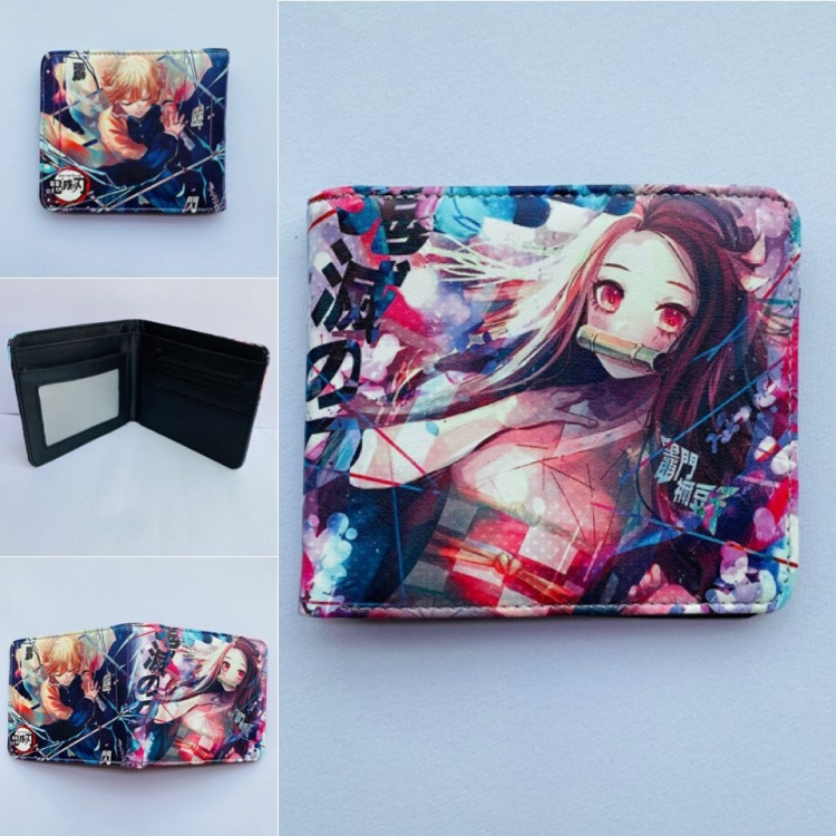 Demon Slayer Kimets two fold  Short wallet 11X9.5CM 60G style C