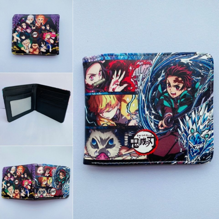 Demon Slayer Kimets two fold  Short wallet 11X9.5CM 60G style G