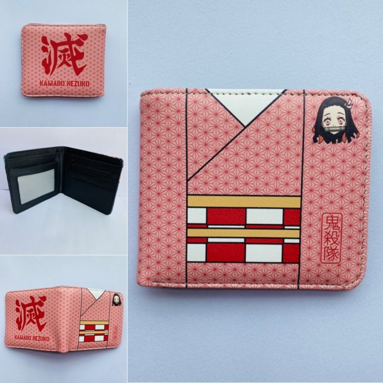 Demon Slayer Kimets two fold  Short wallet 11X9.5CM 60G style A