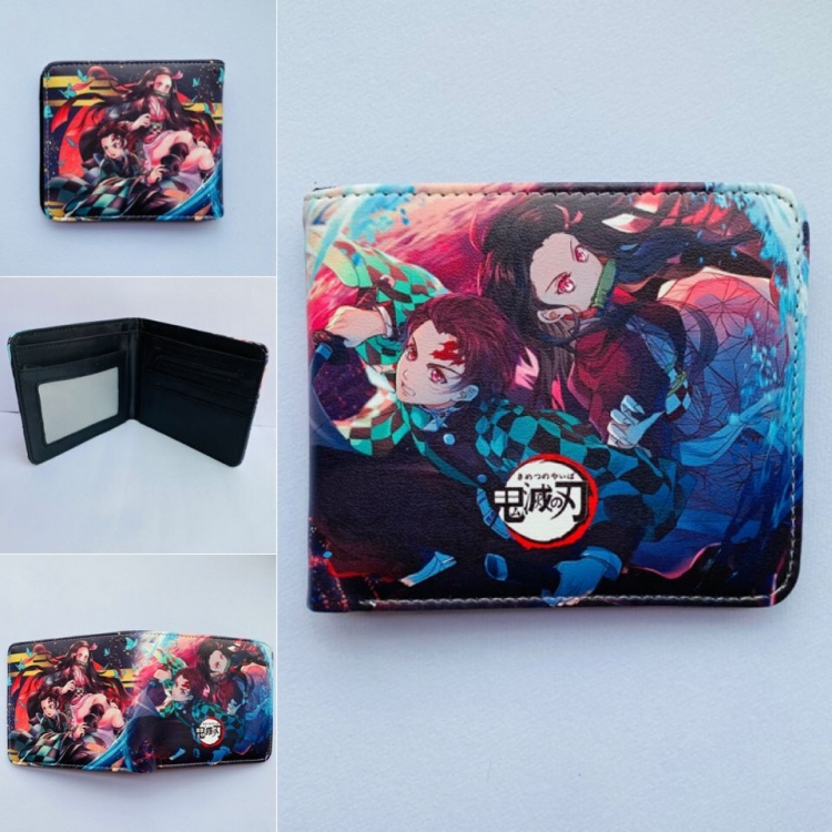 Demon Slayer Kimets two fold  Short wallet 11X9.5CM 60G style  K